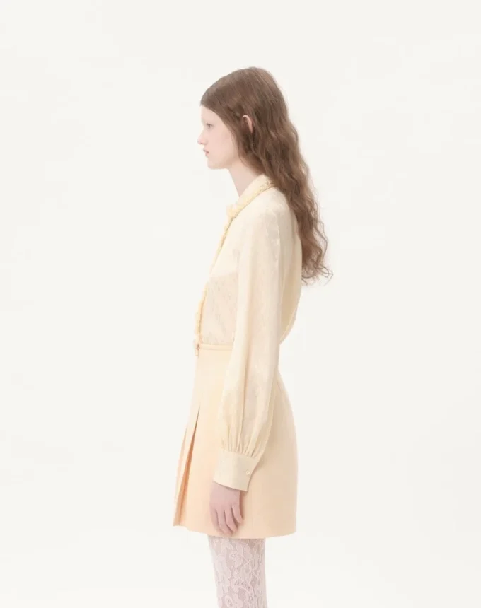 Toute La V Silk Jacquard Shirt