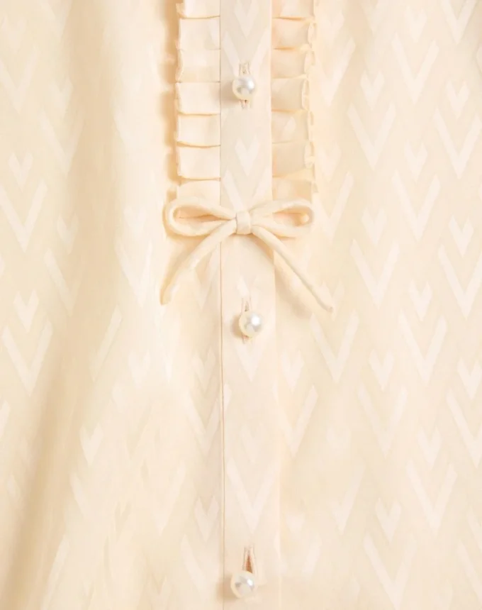 Toute La V Silk Jacquard Shirt