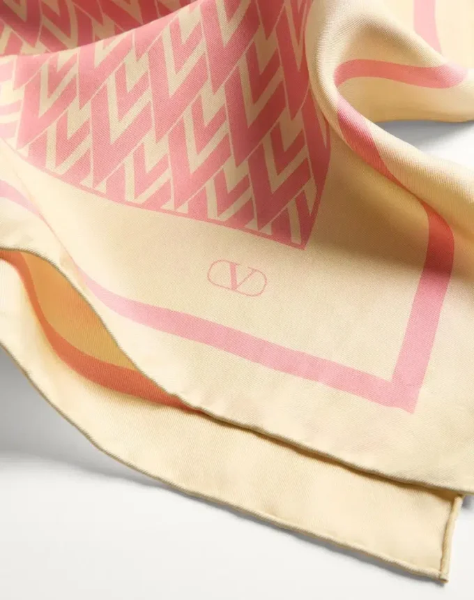 Toute La V Silk Scarf