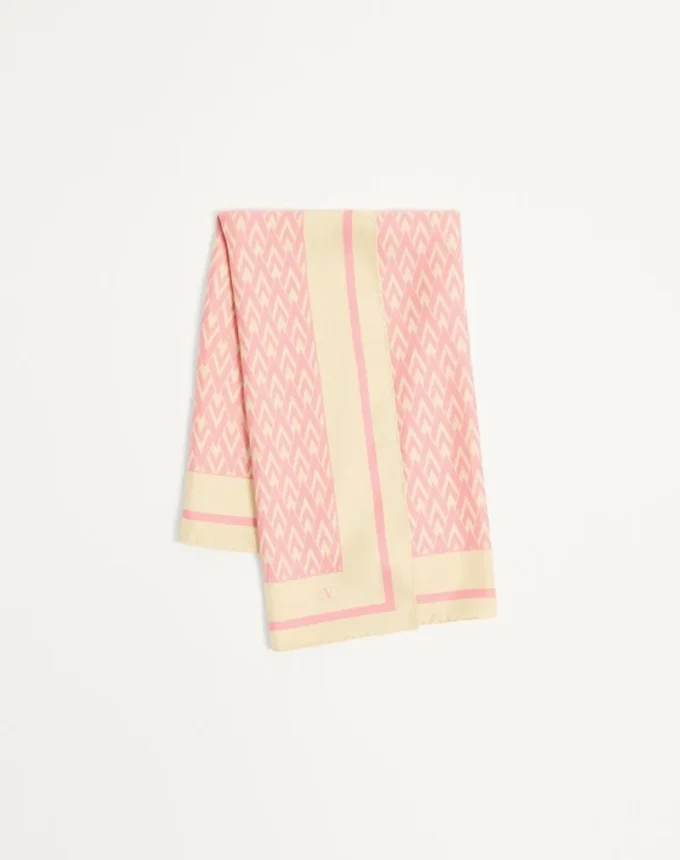 Toute La V Silk Scarf