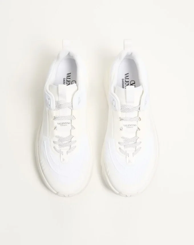 True Act Low Top Sneaker In Mesh And Rubberized Fabric