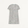 TWEED PAILLETTES EMBROIDERED SHORT DRESS TWEED PAILLETTES EMBROIDERED SHORT DRESS