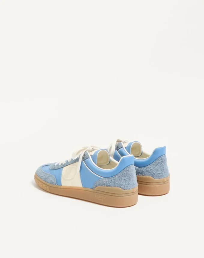 Upvillage Low Top Sneaker In Crust Leather And Nylon Upvillage Low Top Sneaker In Crust Leather And Nylon