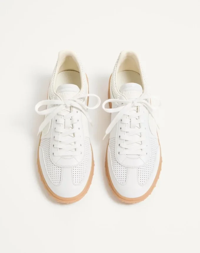 Upvillage Low-Top Sneaker In Perforated Nappa Leather
