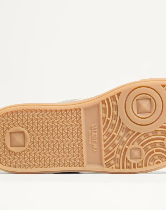 Upvillage Trainer In Laminated Calfskin With Nappa Calfskin Leather Band