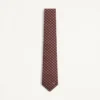 Valentie Jacquard Cotton Tie with Chamber Pattern and VLogo Signature Detail