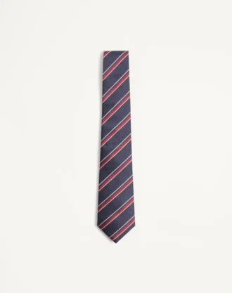 valentie jacquard regimental silk tie 2 1 330x417 - Valentie Jacquard Regimental Silk Tie