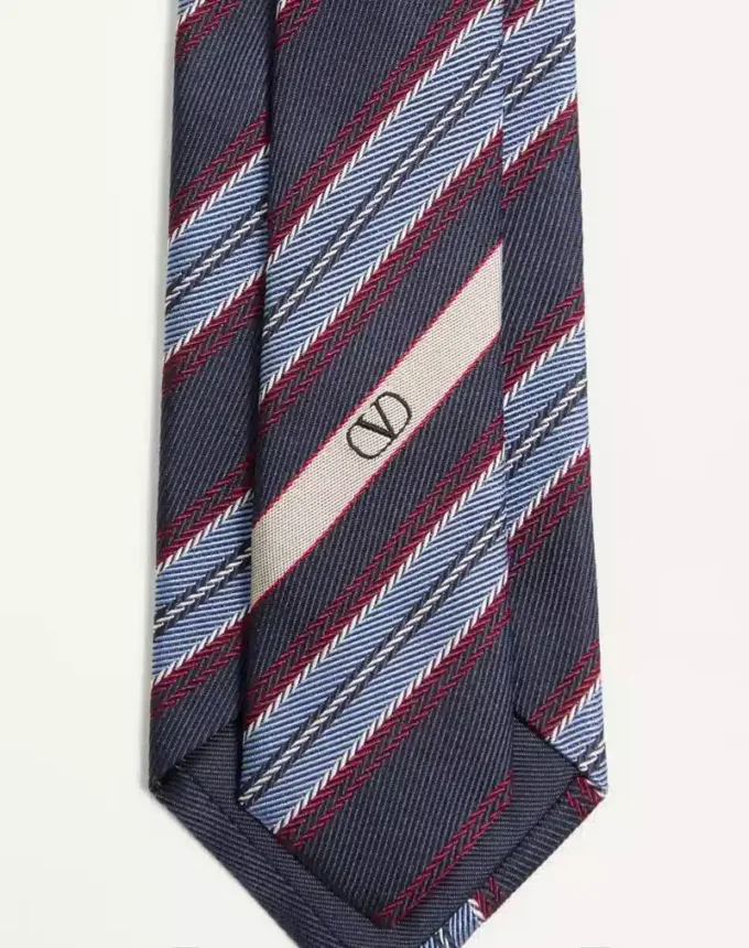 Valentie Jacquard Regimental Silk Tie