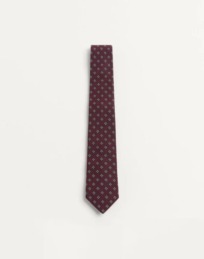 Valentie Micro-Check Silk Tie