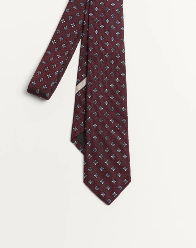 Valentie Micro-Check Silk Tie