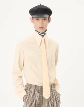 Valentie Silk Tie with VLogo Signature Detail