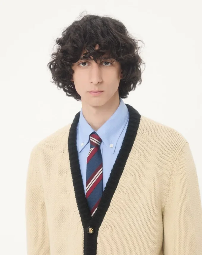 Valentie Striped Silk Tie