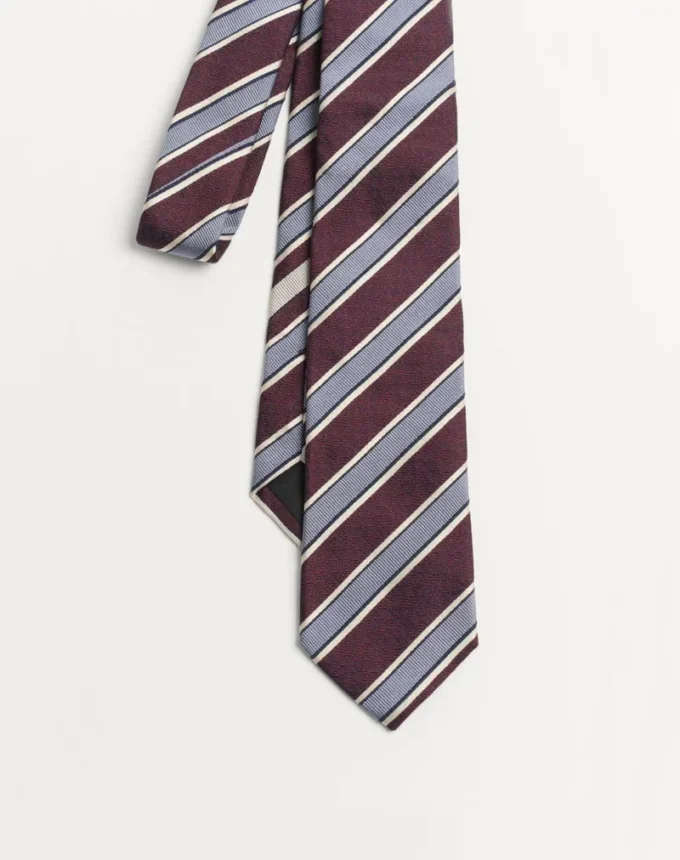 Valentie Striped Silk Tie