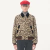 Valentino Bomber Jacket in Wool Drape With VGold on Side Pockets Valentino Bomber Jacket in Wool Drape With VGold on Side Pockets