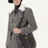 Valentino Boutonné Wool Safari Jacket With Belt