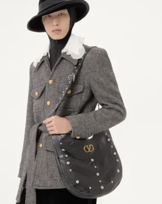 Valentino Boutonné Wool Safari Jacket With Belt