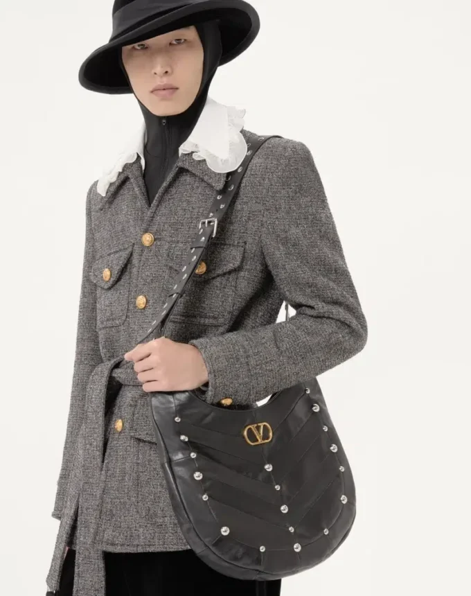 Valentino Boutonné Wool Safari Jacket With Belt