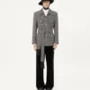 Valentino Boutonné Wool Safari Jacket With Belt