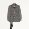Valentino Boutonné Wool Safari Jacket With Belt