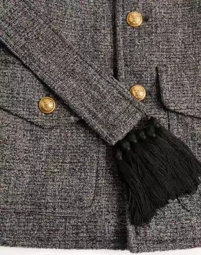 Valentino Boutonné Wool Safari Jacket With Belt