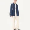 Valentino Cotton Gabardine Shirt Jacket with VGold