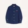 Valentino Cotton Gabardine Shirt Jacket with VGold