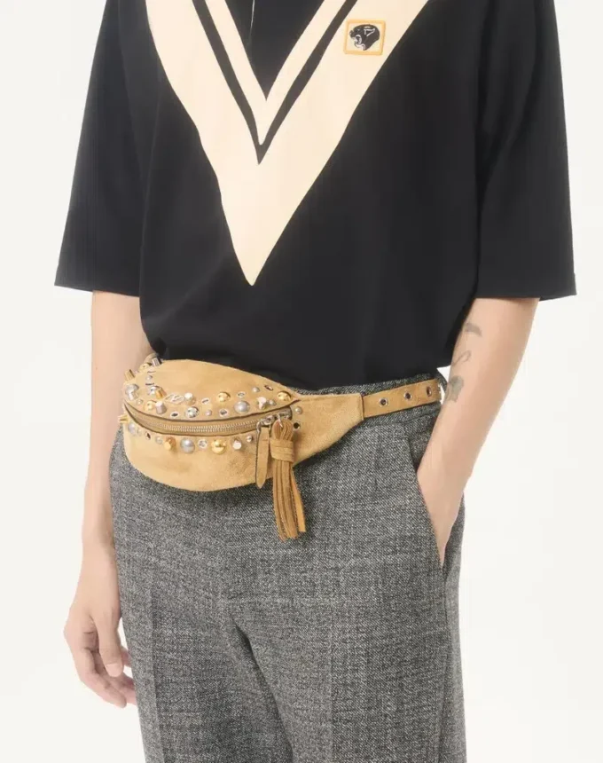 Valentino Cotton Polo with Inlaid V and Embroidered Panther Patch Valentino Cotton Polo with Inlaid V and Embroidered Panther Patch