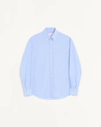 Valentino cotton poplin shirt with VLogo embroidery