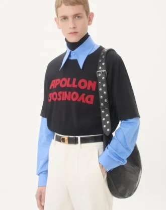 Valentino Cotton T-Shirt With Apollon/Dyonisos Print