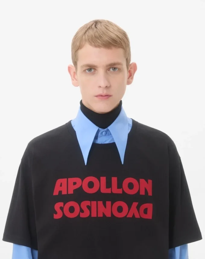 Valentino Cotton T-Shirt With Apollon/Dyonisos Print