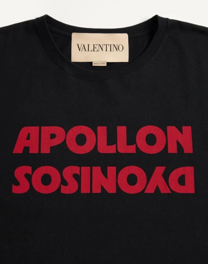 Valentino Cotton T-Shirt With Apollon/Dyonisos Print