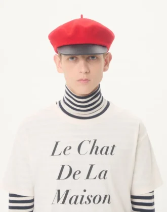 Valentino Cotton T-Shirt with Le Chat De La Maison Icon Muse Anti Hero Print