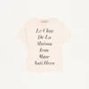 Valentino Cotton T-Shirt with Le Chat De La Maison Icon Muse Anti Hero Print