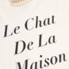 Valentino Cotton T-Shirt with Le Chat De La Maison Icon Muse Anti Hero Print