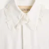 Valentino Crepe De Chine Silk Shirt With Ruffles
