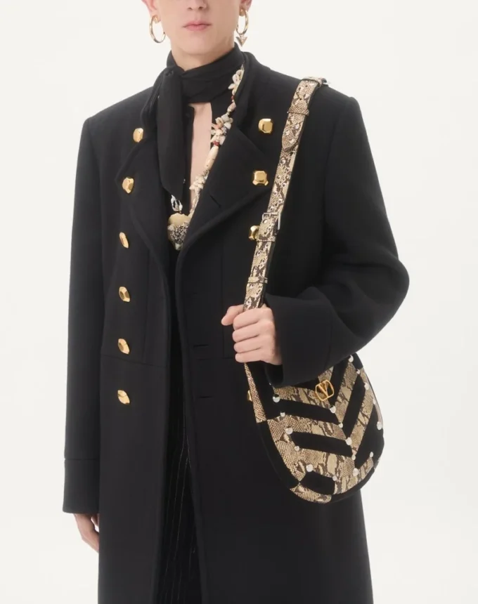 Valentino Crepe De Chine Silk Shirt With Scarf Collar Valentino Crepe De Chine Silk Shirt With Scarf Collar