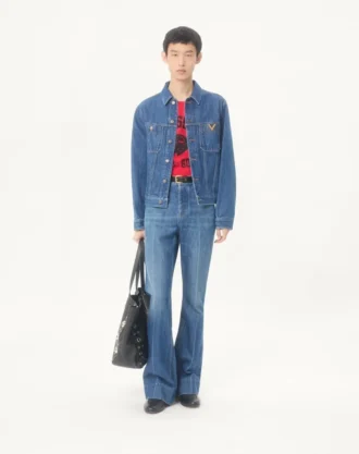 Valentino Denim Jacket with VGold