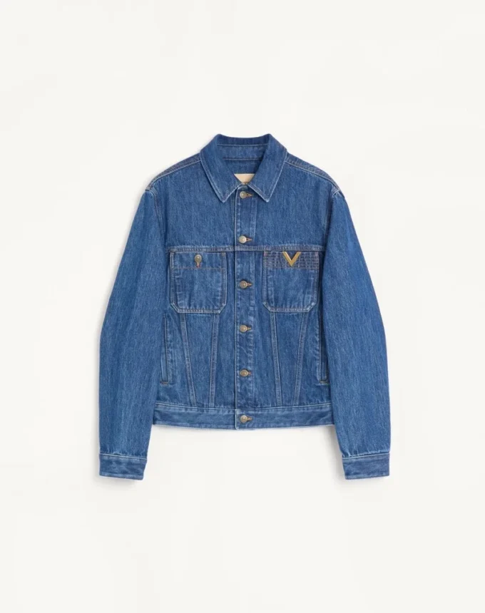 Valentino Denim Jacket with VGold