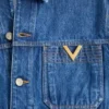 Valentino Denim Jacket with VGold