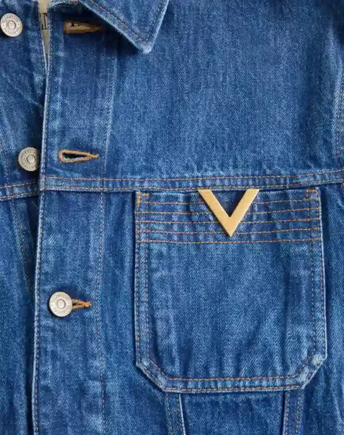 Valentino Denim Jacket with VGold