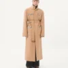Valentino Double-Breasted Trench Coat In Wool Felt With Ayers Inserts