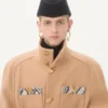 Valentino Double-Breasted Trench Coat In Wool Felt With Ayers Inserts