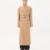 Valentino Double-Breasted Trench Coat In Wool Felt With Ayers Inserts