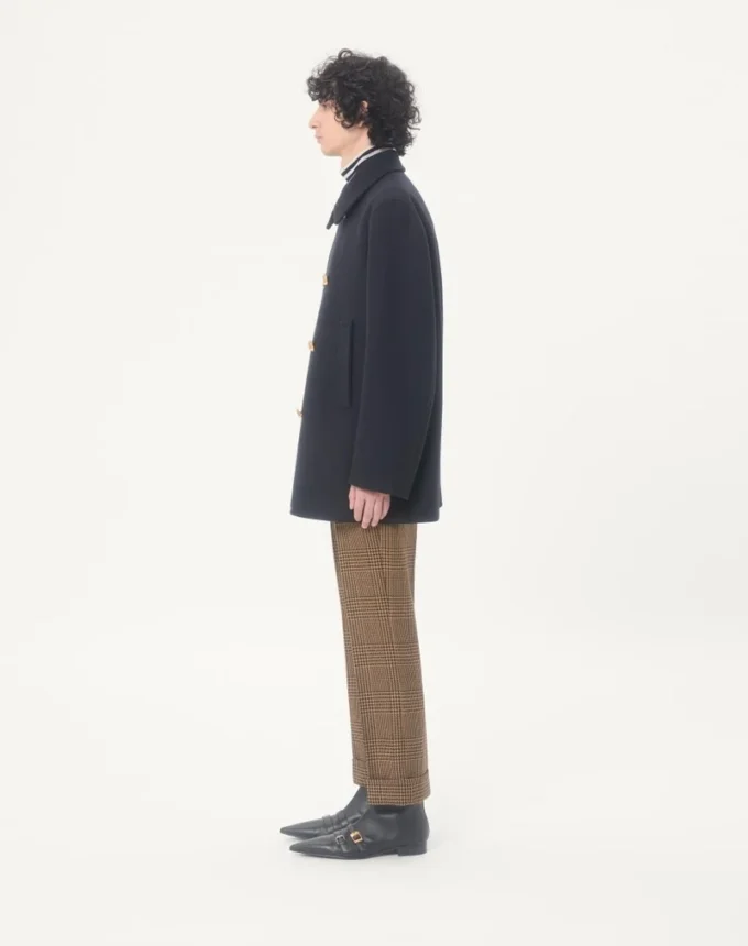 Valentino Double-Breasted Wool Felt Coat Valentino Double-Breasted Wool Felt Coat