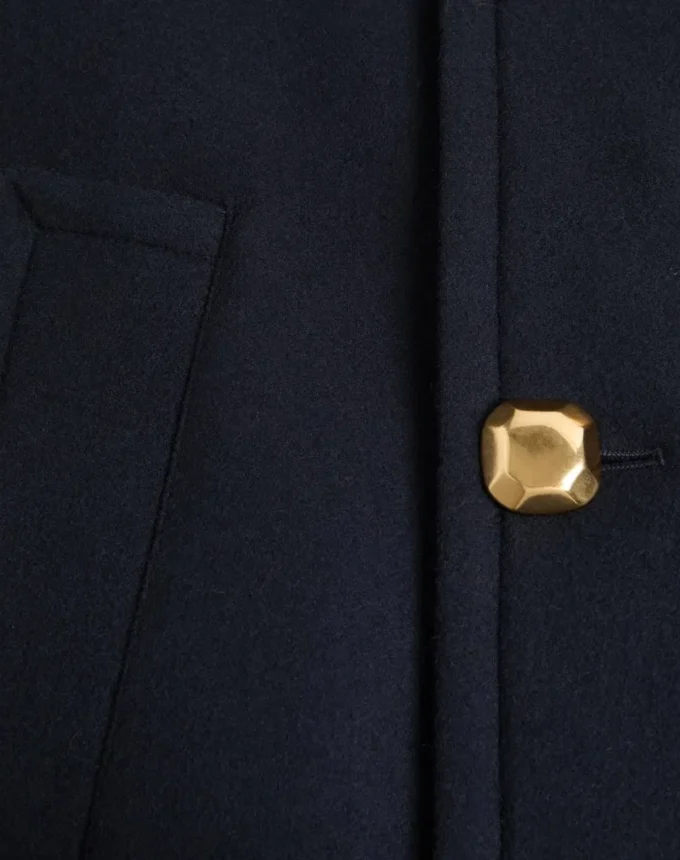 Valentino Double-Breasted Wool Felt Coat Valentino Double-Breasted Wool Felt Coat