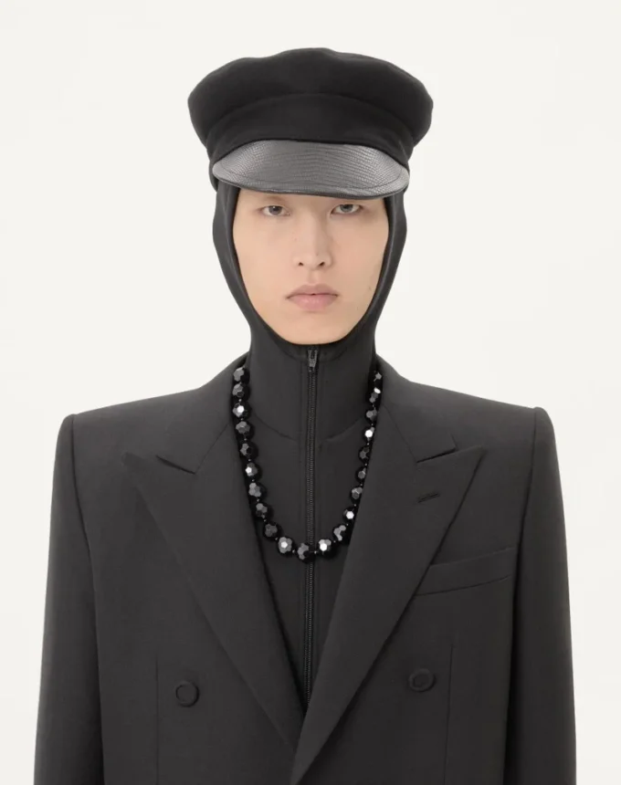 Valentino Double-Breasted Wool Gabardine Jacket