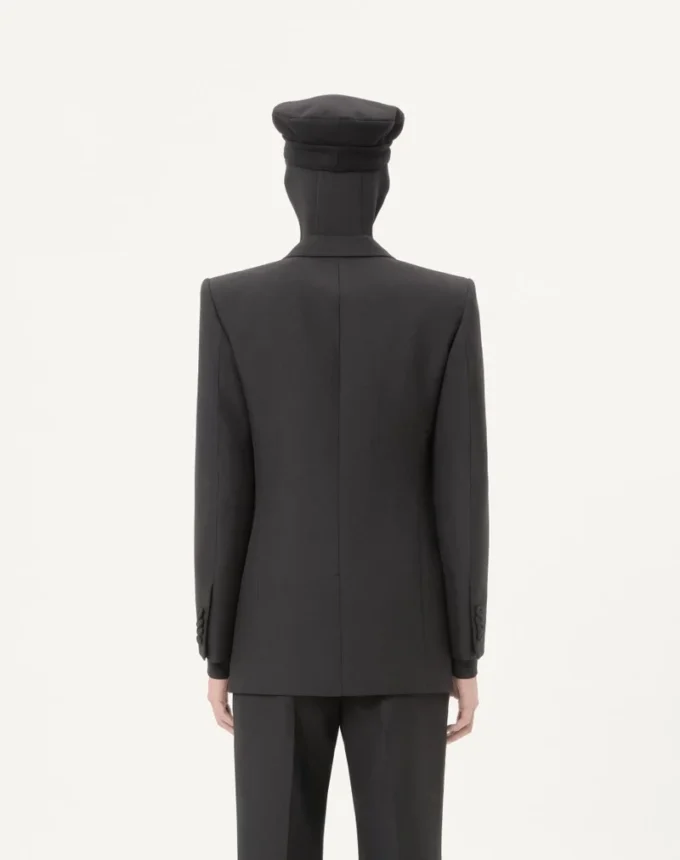 Valentino Double-Breasted Wool Gabardine Jacket