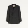 Valentino Double-Breasted Wool Gabardine Jacket