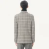 Valentino Double-Breasted Wool Jacket With Check Pattern Valentino Double-Breasted Wool Jacket With Check Pattern