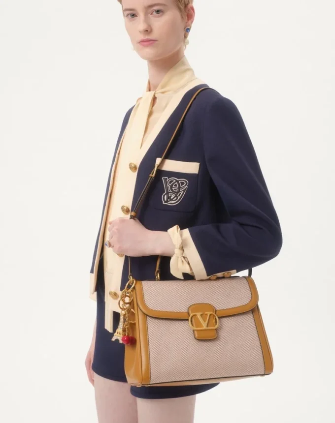 Valentino Garavani 9To5 Canvas Handbag